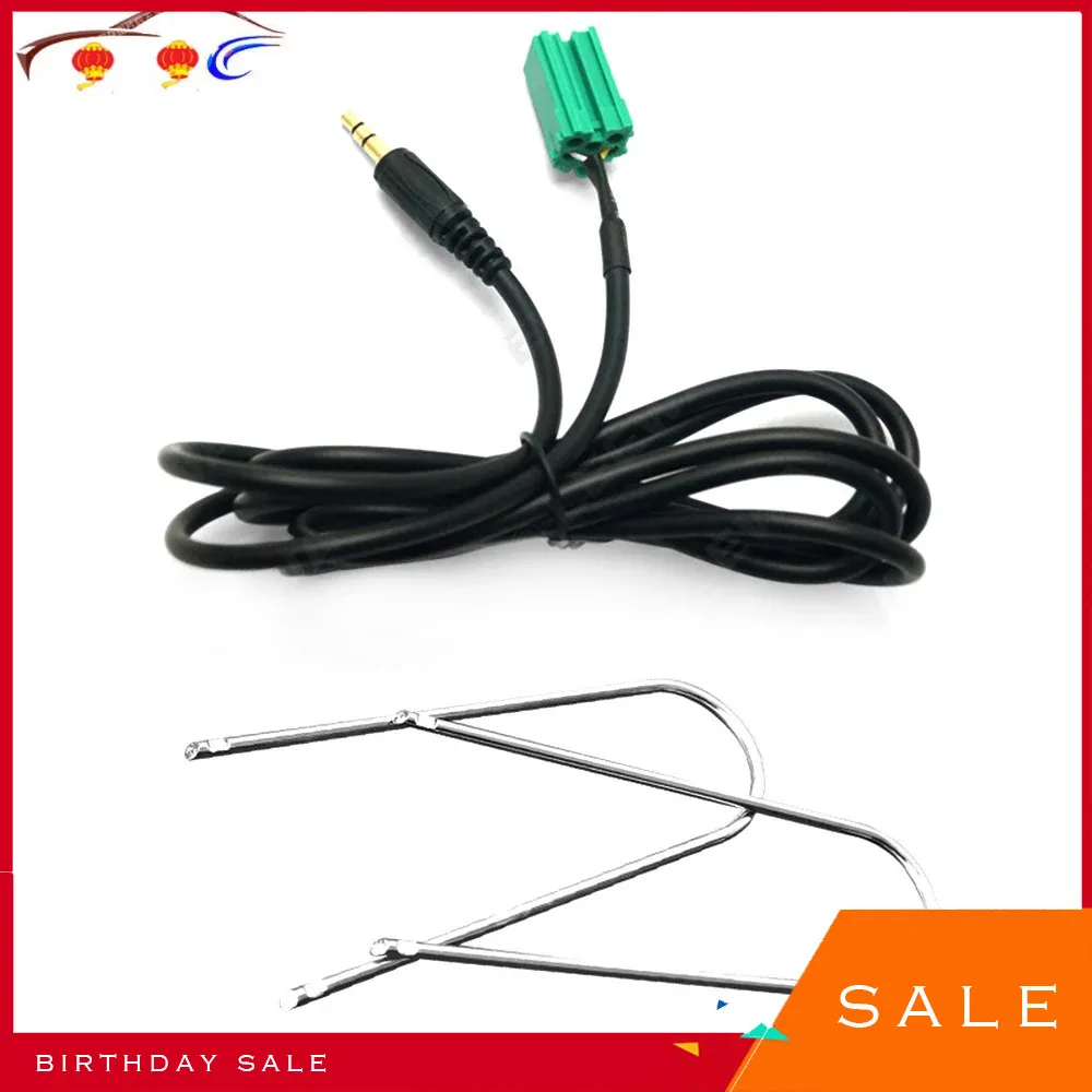 

2023 New Car Radio MP3 Auxiliary Adapter Aux Input Jack Lead Cable Adapter For Renault Clio Megane Laguna 3.5mm