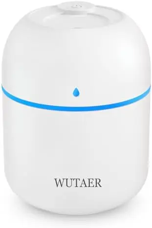

Портативный USB-увлажнитель воздуха WUTAER, 220 мл – бесшумный, с автоматическим отключением, 2 режима распыления для автомобиля, офиса, спальни – белый