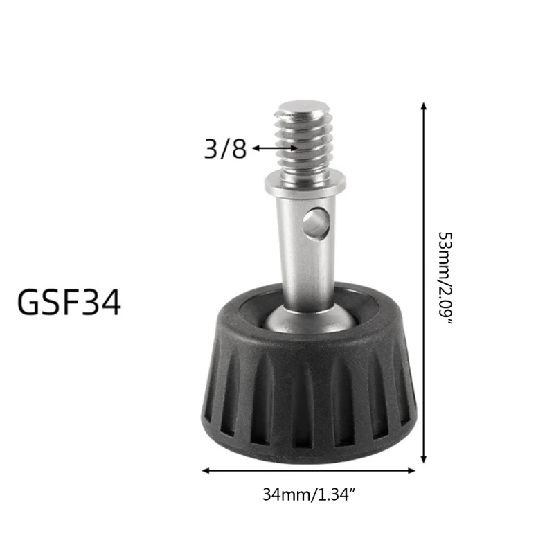 3/8-дюймовый винтовой противоскользящий коврик для ног с шипами, аксессуары для штатива-монопода для камеры