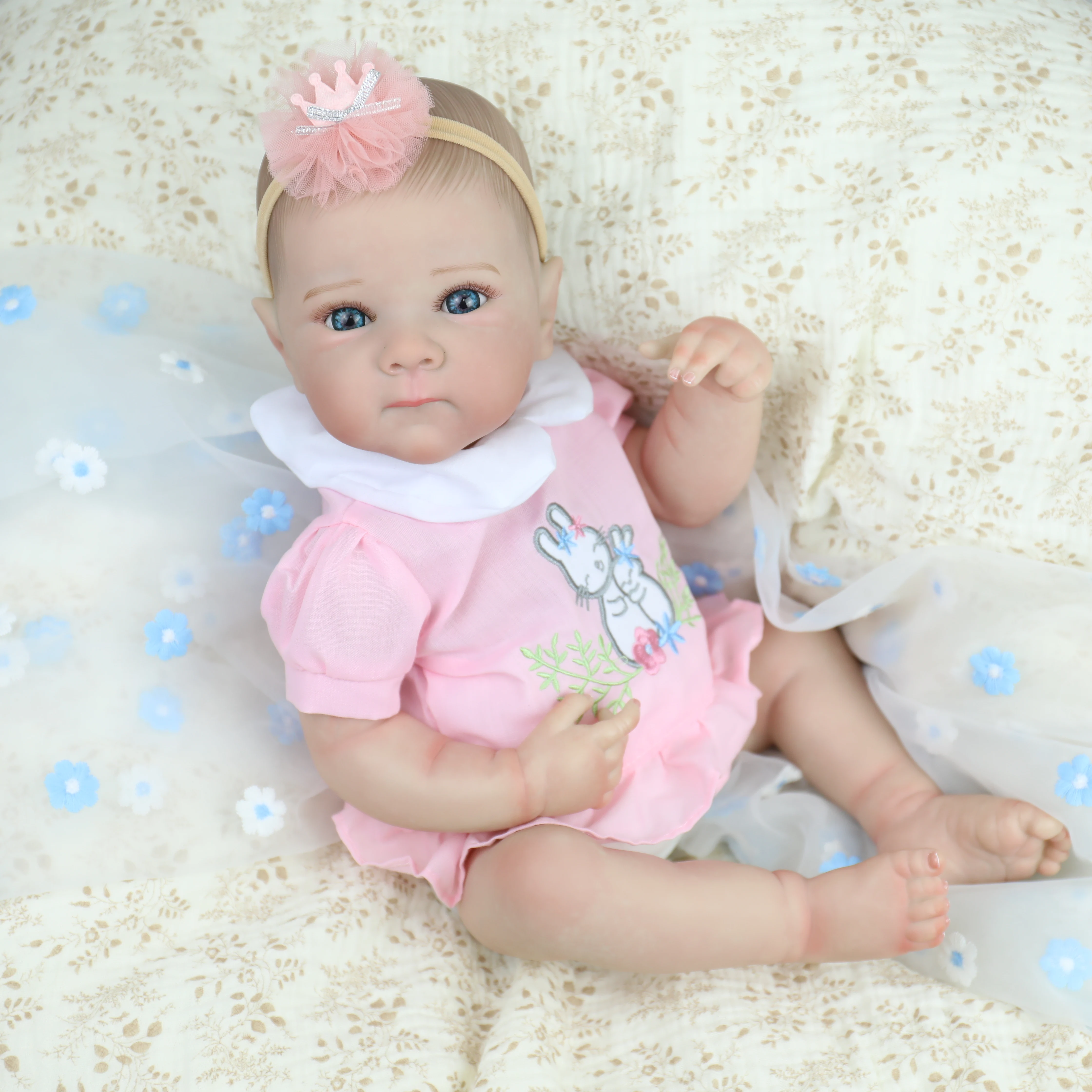 ตุ๊กตาเด็กผู้หญิงรีบอร์นขนาด 18 นิ้ว เบ็ตตี้ ตัวทำจากซิลิโคนทั้งตัว ไวนิล พร้อมผมที่ทาสีเหมือนจริง ของเล่นเด็กทารกเกิดใหม่ ของขวัญคริสต์มาส