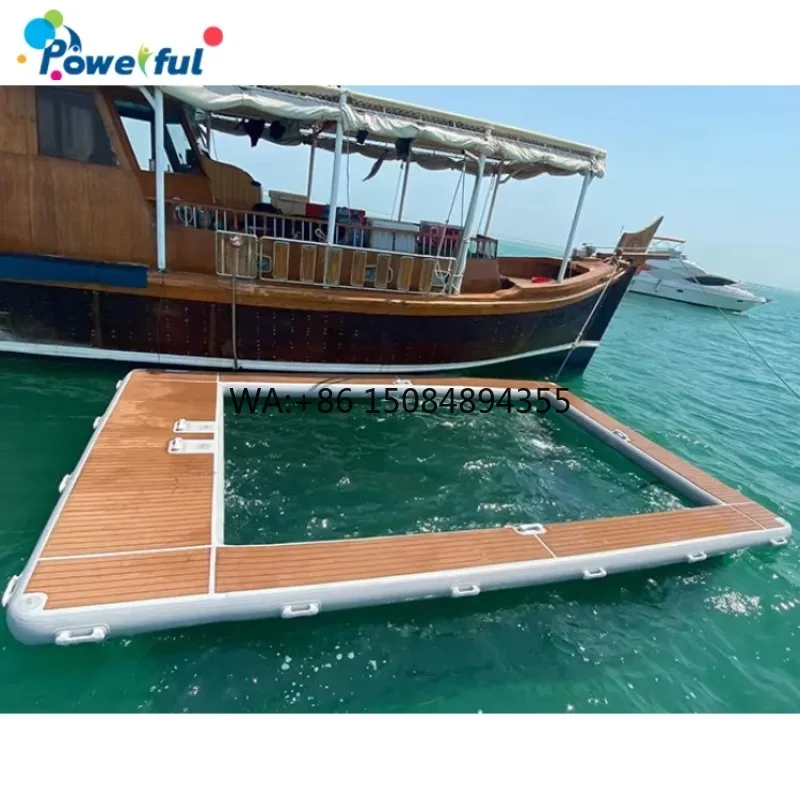 Yacht Towable Durable Ocean Pool DWF Technology Inflatable Floating Swimming Pool