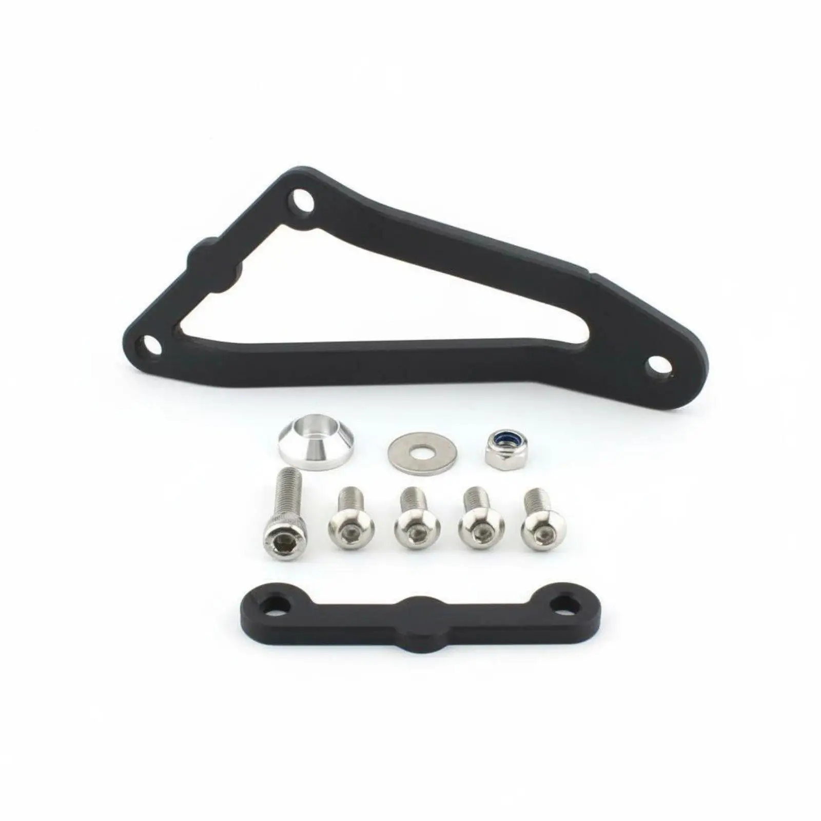 Rear Footpeg Removal Bracket Aluminum Alloy Exhaust Hanger Bracket Lightweight Pillion Peg Remover Kit for Motorsport Activities