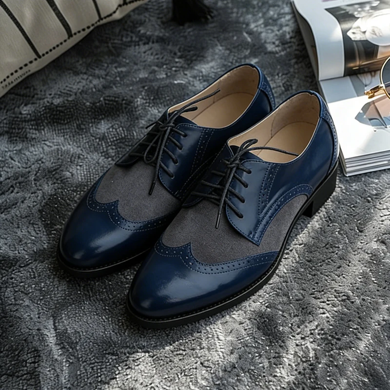 

Женские оксфорды из натуральной кожи, броги, элегантная дизайнерская обувь, женская роскошная удобная повседневная обувь, лоферы