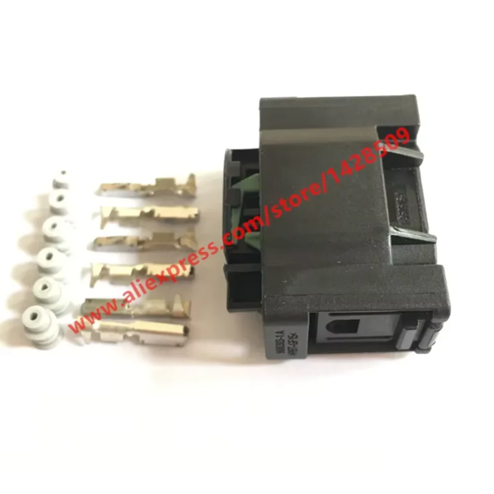 1 Pcs 6 Way Tyco Accelerator Pedal Connector For BENZ BMW Throttle Valve Sensor Socket 1-967616-1 7M0 973 119