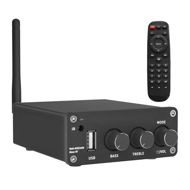 For BL20A Bluetooth Digital Power Amplifier Home Fever Dual Channel USB Power Amplifier