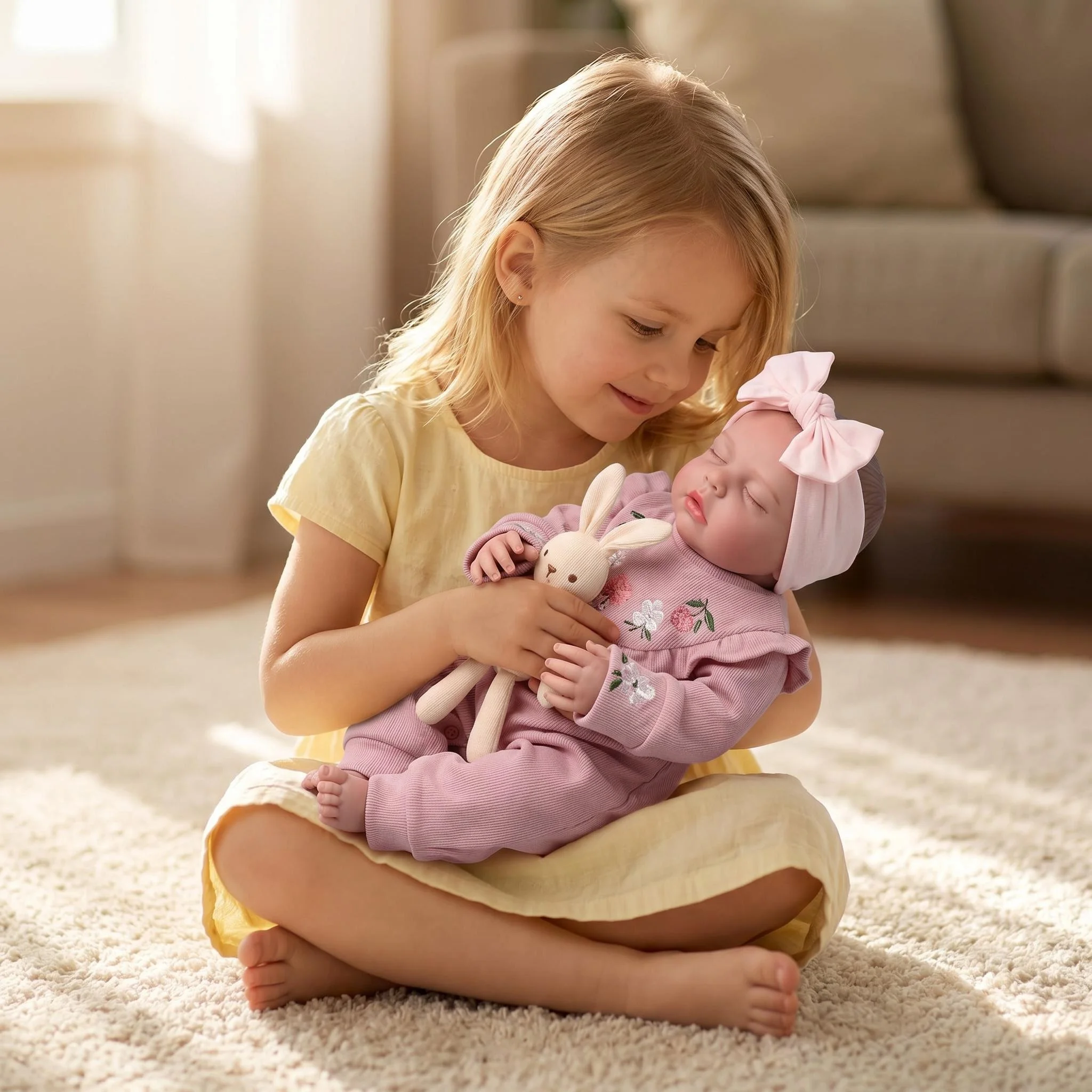 NPK 19inch Valentina Reborn Doll Newborn Lifelike Soft Touch