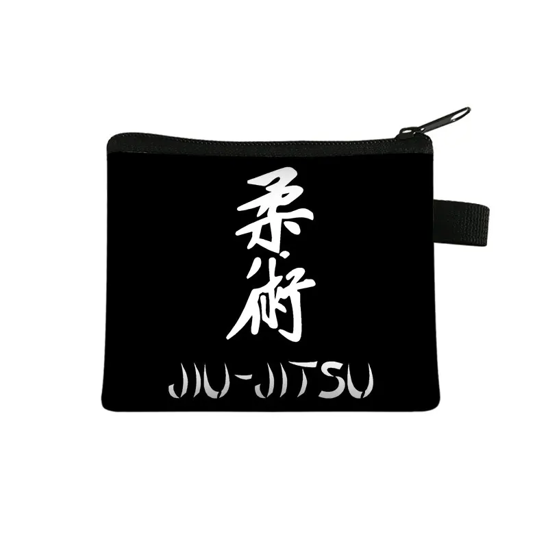 Judo / Taekwondo / Karate / Aikido Printing Coin Purse Women Wallets Money Coin Bag Key Earphone Holder Teenagers Purses Gift