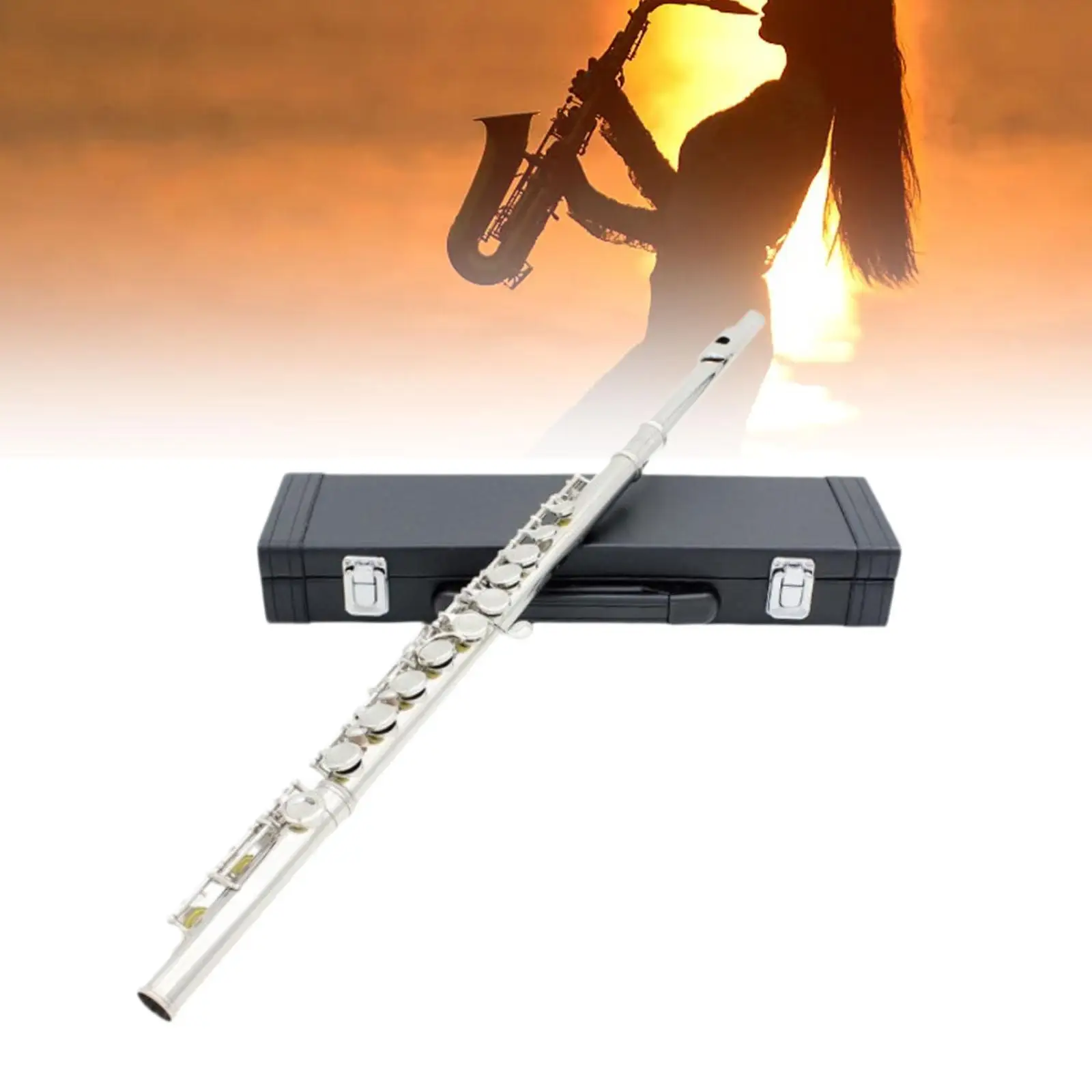 

Flute Instrument Woodwind Instrument Easy to Play 16 Keys C Flute Closed Hole