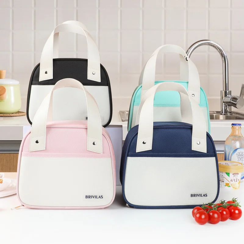 

Термосумка для обедов на открытом воздухе, портативная сумка для бенто, сумка с ручкой, сумка для упаковки еды для офисных работников, карманная сумка для студентов для кемпинга