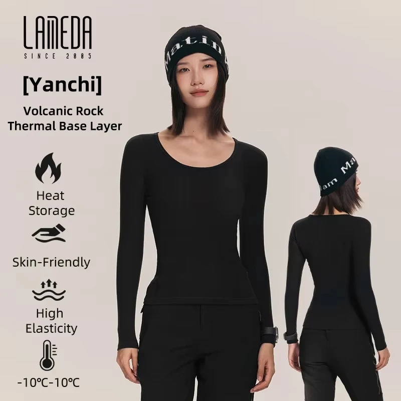

LAMEDA Thermal Cycling Base Layer Women Volcanic Rock Quick-Dry Warm Road Bike Undershirt for Riding Winter MTB Cycling Clothin