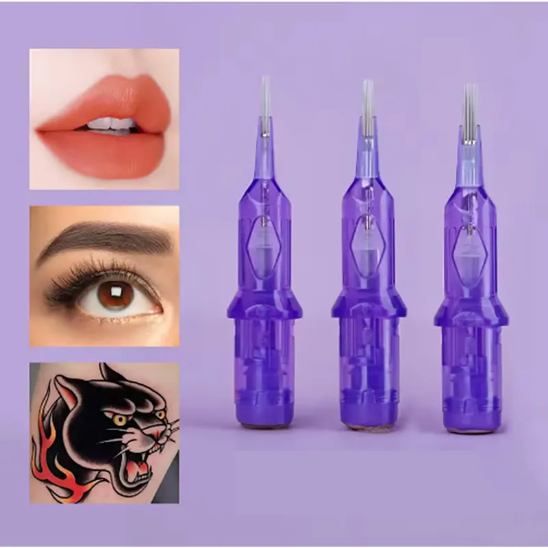 

10PCS RL Tattoo Cartridge Needles Permanent Makeup Machine Pen Disposable Sterile Round Liner Needles