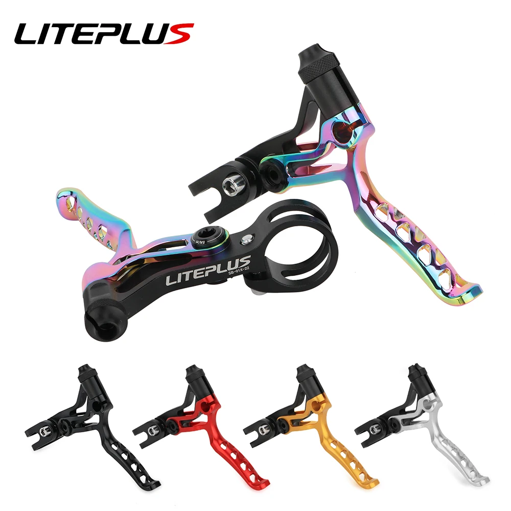 Liteplus Bike Brake Levers Hollow Aluminum Alloy Cnc Ultra-light 77g 1 Pair Brake Lever For BMX MTB Folding Bicycle Brake Parts