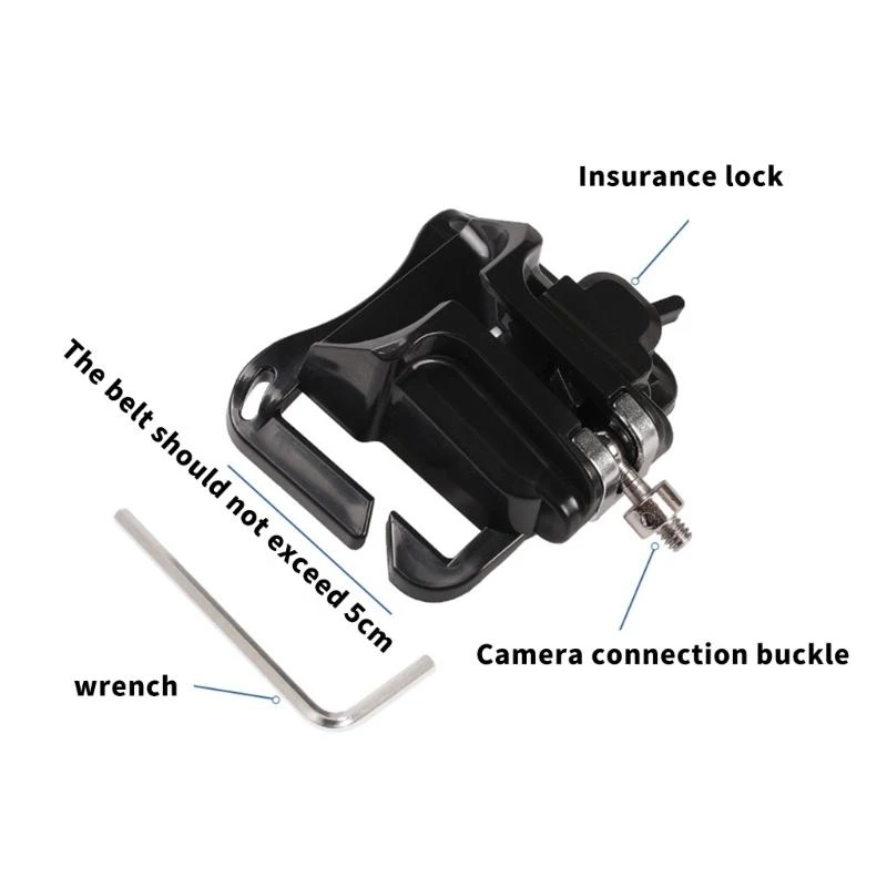 A2BA Heavy Duty Secure Locking Camera Belt Clip for DSLR Cameras Stability Photography