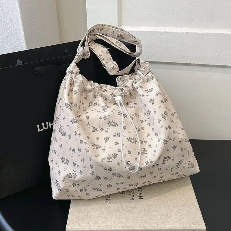

Canvas Floral Tote Bags for Women Casual Crossbody Bags Female Elegant Hobos Messenger Shoulder Bag Purse