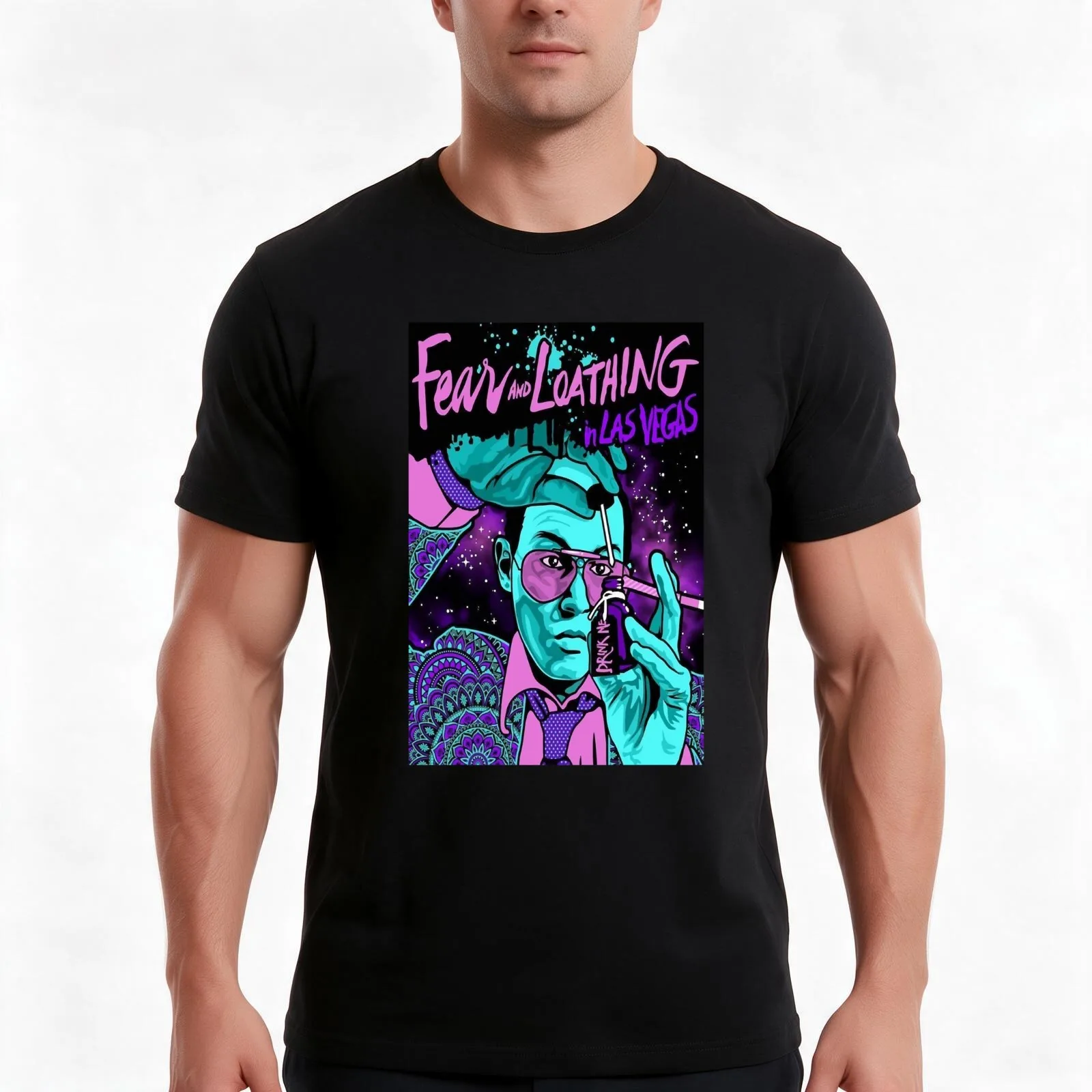 Mega man Is Fear And Loathing In Las Vegas Little Known Ways T-Shirt Summer Casual Cotton Tee Oversized Streetwear Tops