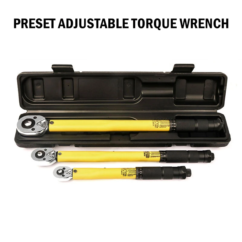 

5-60/10-140 Нм динамометрический ключ 3/8 "Точная реверсивная трещотка двунаправленная предустановка профессиональный инструмент для ремонта велосипеда, мотоцикла и автомобиля