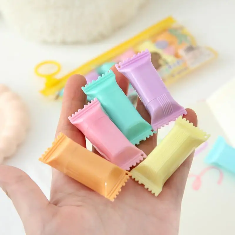 Специальные флуоресцентные маркеры Capacious Student — 6 шт. толстых маркеров с героями мультфильмов «Капибара»