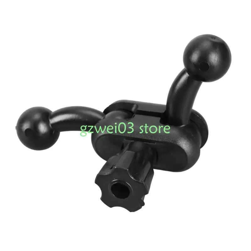 Y8AC Double Ball Head 17mm Universal Joint Connector Adapter for Mobile Phone & Tablet Stand Recorders Navigation Accessories