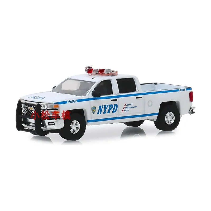 1:64 2015 Chevrolet Silverado - Policía de la ciudad de Nueva York 30093 Colección avanzada Modelos de automóviles ornamentales