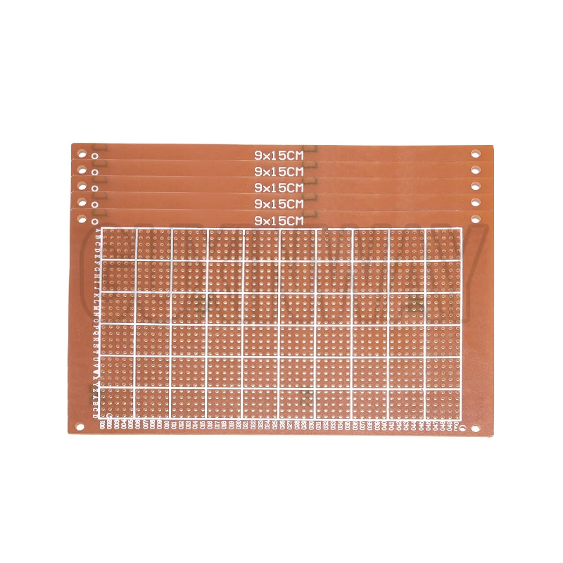 5pcs 9x15cm Universal PCB Board Yellow Single Sided PCB Printed Circuit Board for Arduino