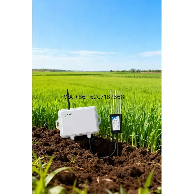 Wmwmnu 8 in 1 Soil Meter NPK Tester for PH Moisture Temperature EC Humidity Soil Testing Device Garden Plant Care Tool