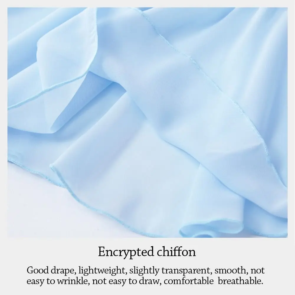 夏用シフォンチュチュスカート チュールバレエ練習用スカート ダンス練習用スカート 通気性のあるダンススカート 女性用