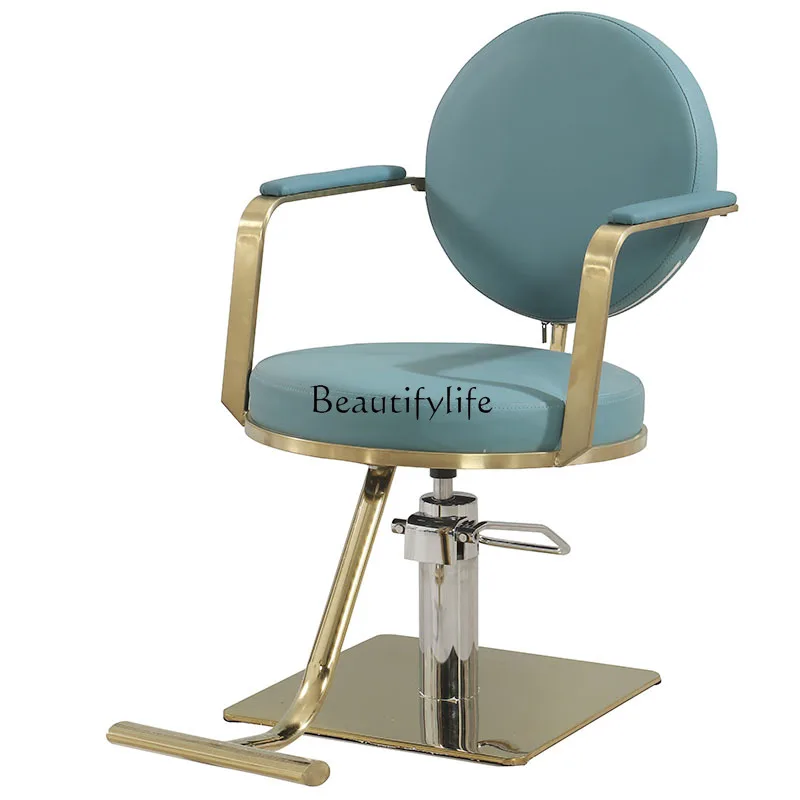 

For Hair Salon Hair Cutting Chair Salon High-End Lifting Hair Cutting Barber Shop Chair