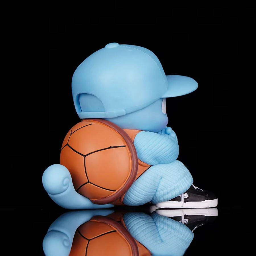 8.5cm Pokémon Anime Figure Trend Squirtle Action Figure Kawaii Room Car Ornaments PVC Collection Model Doll Toy Birthday Gifts