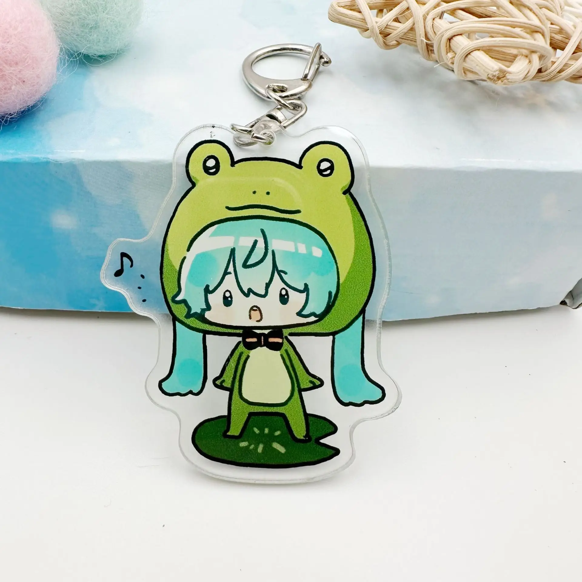 

2024 New Keychain production design pendant keychain DIY anime peripheral anime gift keychain