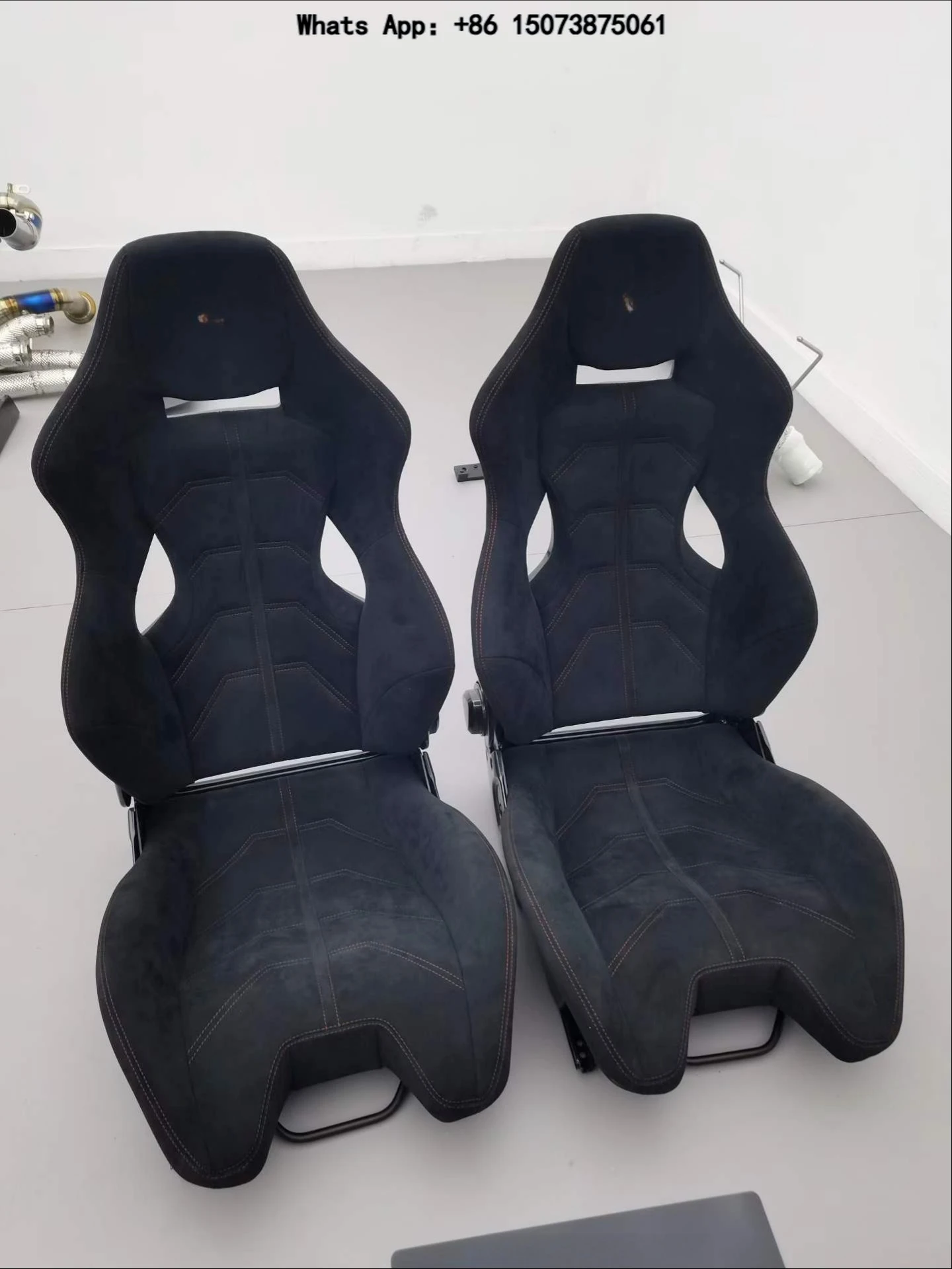 Car Seats Carbon Fiber Lightweight Track Seats Red Leather Fully Automatic Electric Car Seats for 458