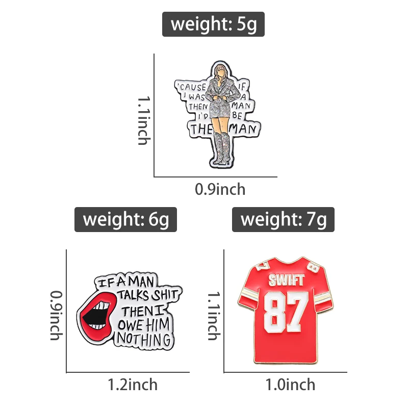 Pop Sänger Musik Lyric Emaille Pins Kreative Metall Broschen Revers Abzeichen Cartoon Dekorative Accessoires Pin Schmuck Geschenk Großhandel – Detail 12