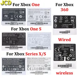 1PCS For Xbox 360 Black White Controller Sticker Label For Xbox One Slim Series S X Game Handle Back Stickers Repair Accessories