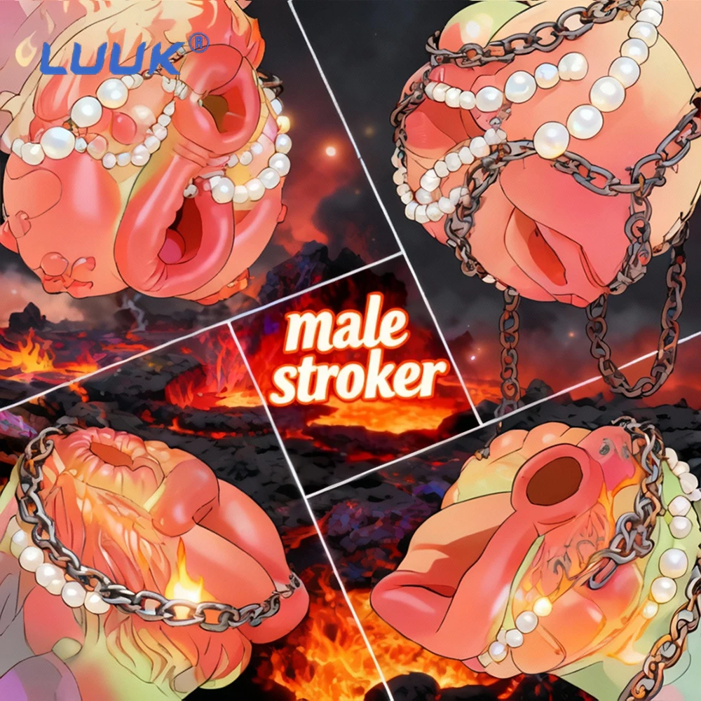 ของเล่นทางเพศสำหรับผู้ชาย LUUK ซิลิโคนรูปทรงม้า ช่องคลอดจำลอง เครื่องช่วยสำเร็จความใคร่แบบพกพา สำหรับผู้ใหญ่ 18+ อุปกรณ์ช่วยตัวเอง