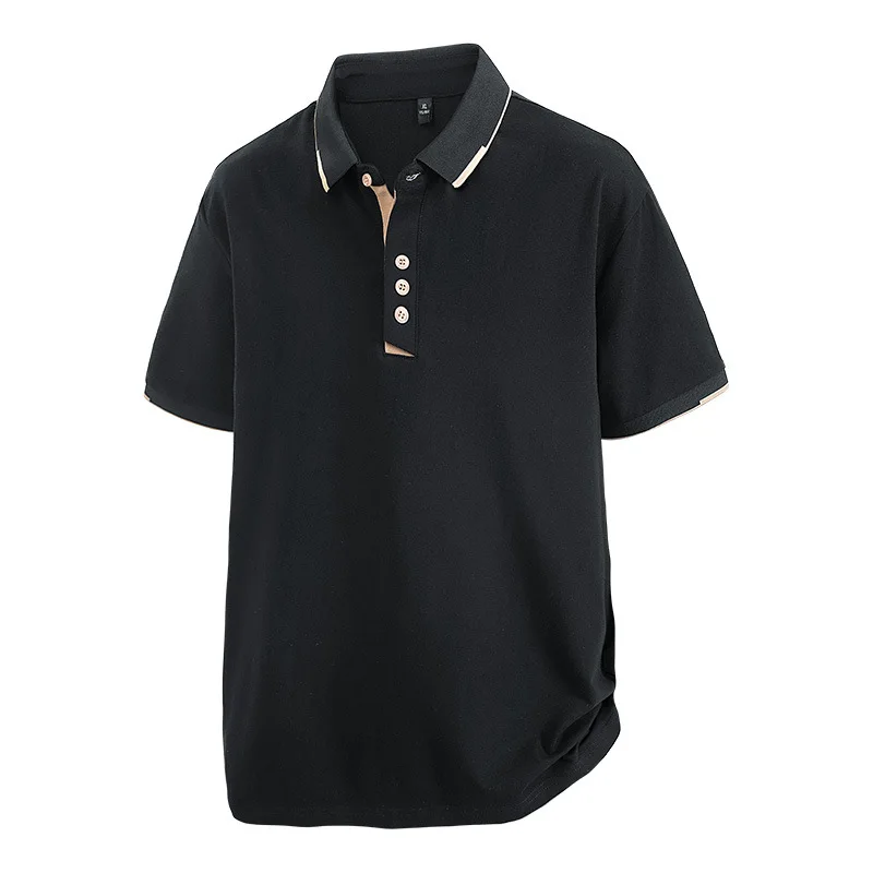 New Large Size POLO Shirts T-shirts Half-sleeved Clothes Fat Men's Clothing