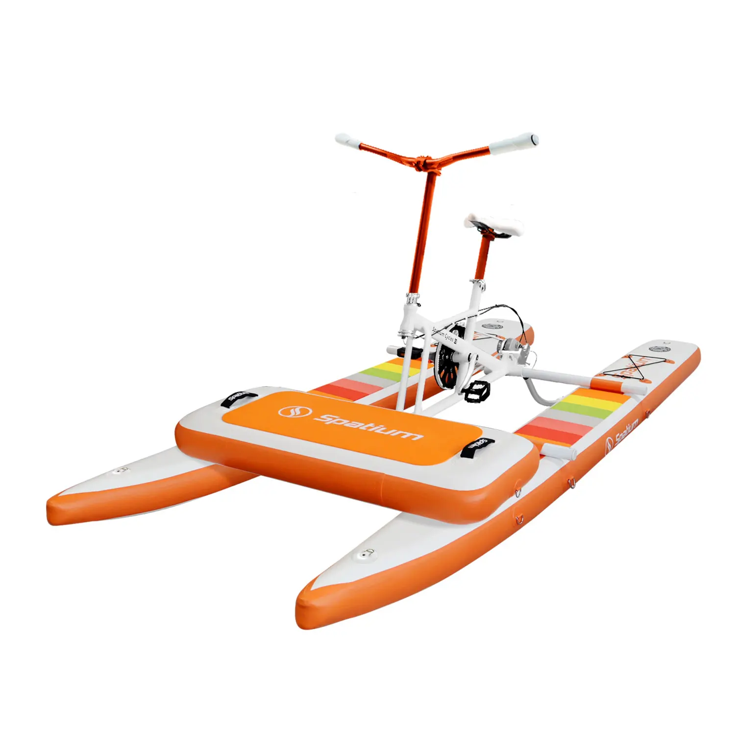 

Spatium Aqua-Cycles New Arrival Propeller Pedal Boat Salewater Inflatable Floating Water Bike Pedal Boats Hydrocycle Bicycle