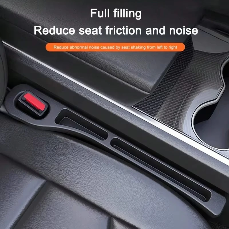 2Pcs Car Seat Gap Filler Seat Crevice Storage Box Bag Between Seats Console Organizer Decoration Interior Auto Accessories