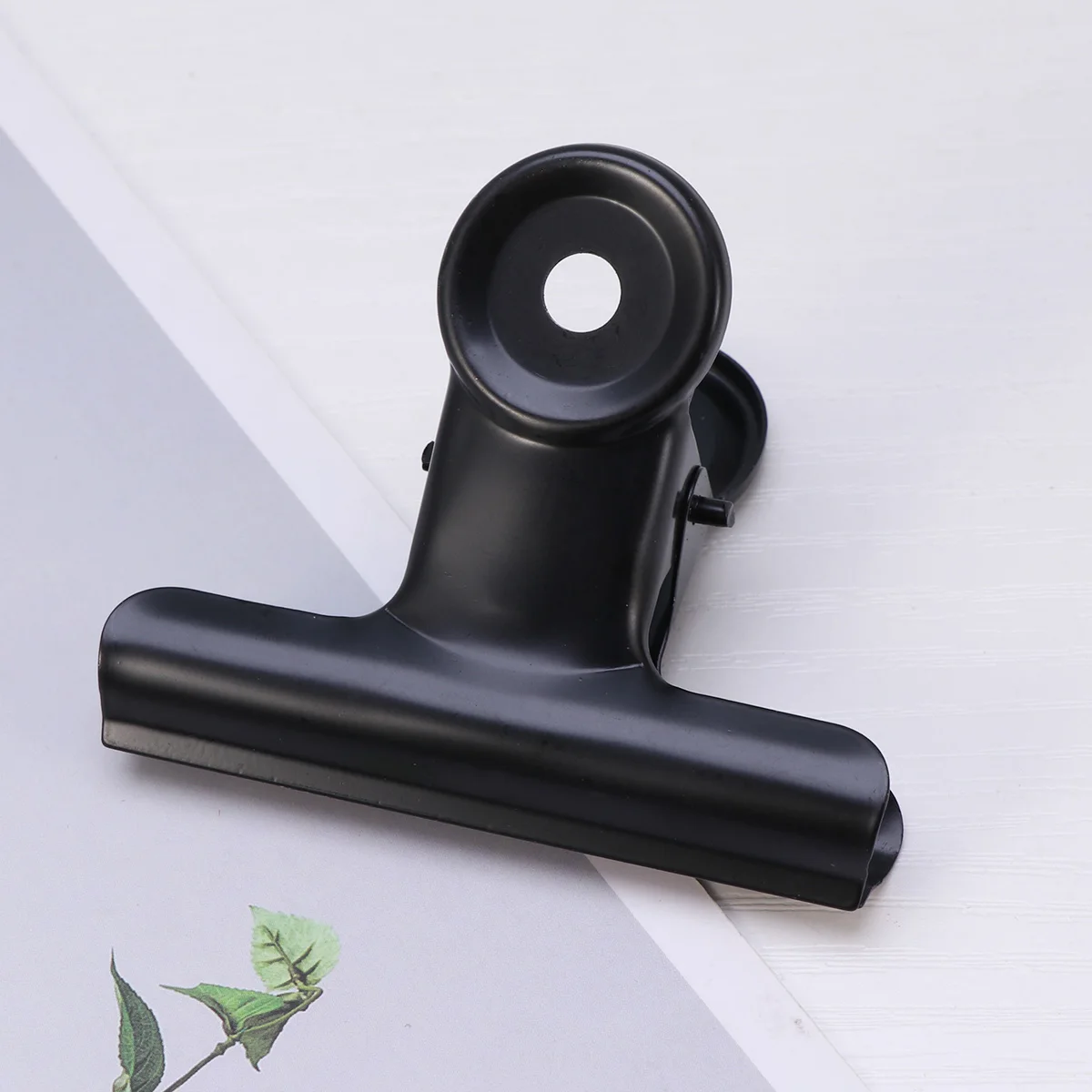 

12 pcs 63Mm Binder Heavy Duty Office Supplies Metal Paper For School Black Steel Ticket Organizing Book Fixing