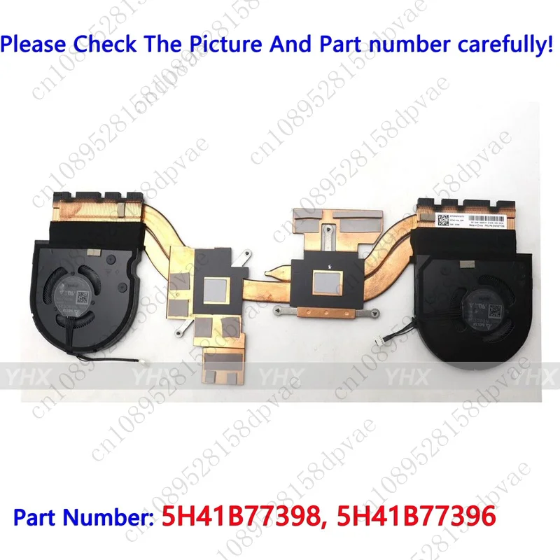 GYX Nowy radiator CPU GPU z modułem termicznym SWG do ThinkPad P16v Gen1 21FE 21FF