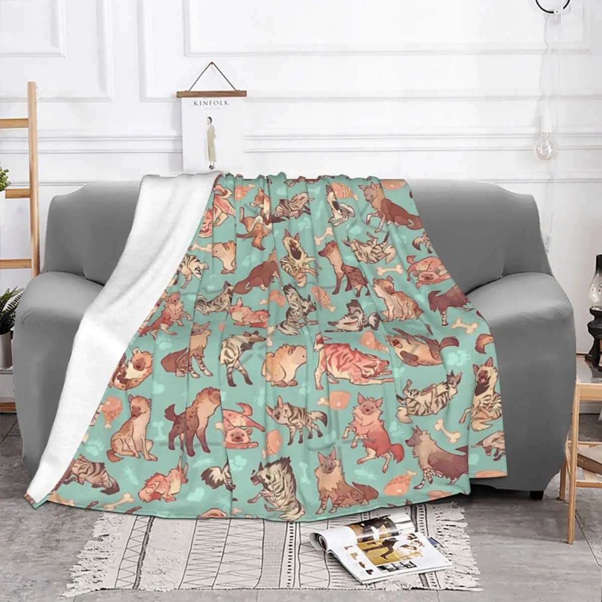 Hyenas In Minty Home Blanket Couple Blankets Thin Wadding Blanket Throw Blanket