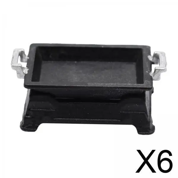 

Dollhouse Cooking Rectangular Grill Pan Metal Furniture Kitchen Accessory for 1 12 Miniature Dollhouse Scene