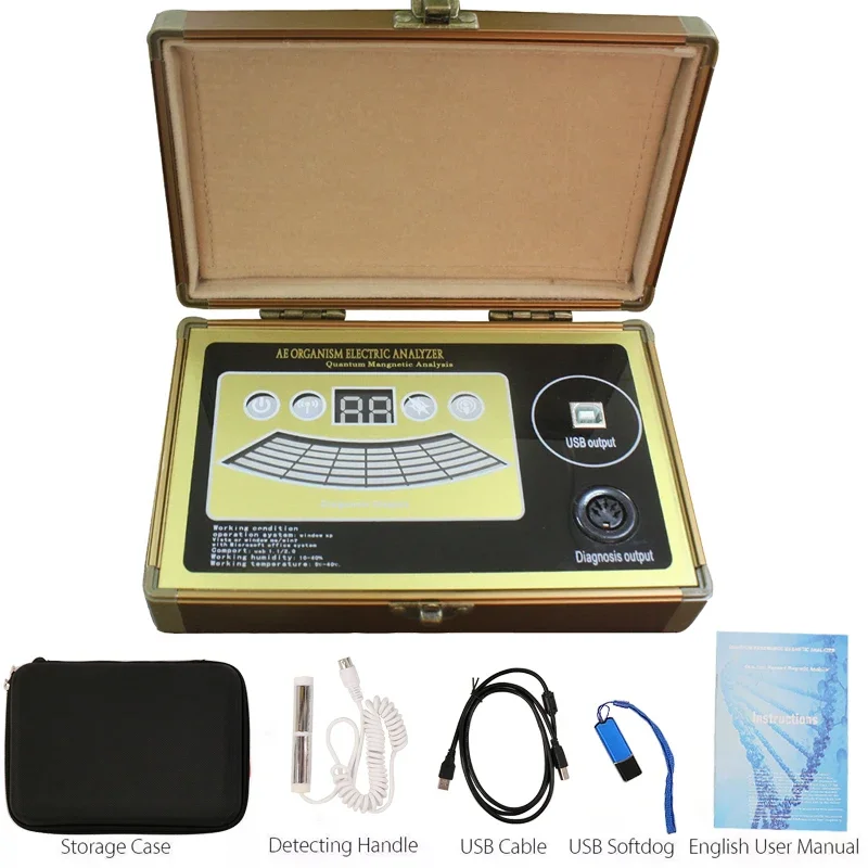 

New Health Sub-health Analyzer Magnetic Resonance Body Analyzer Checking Test Set Multilingual Choose Shockproof Package