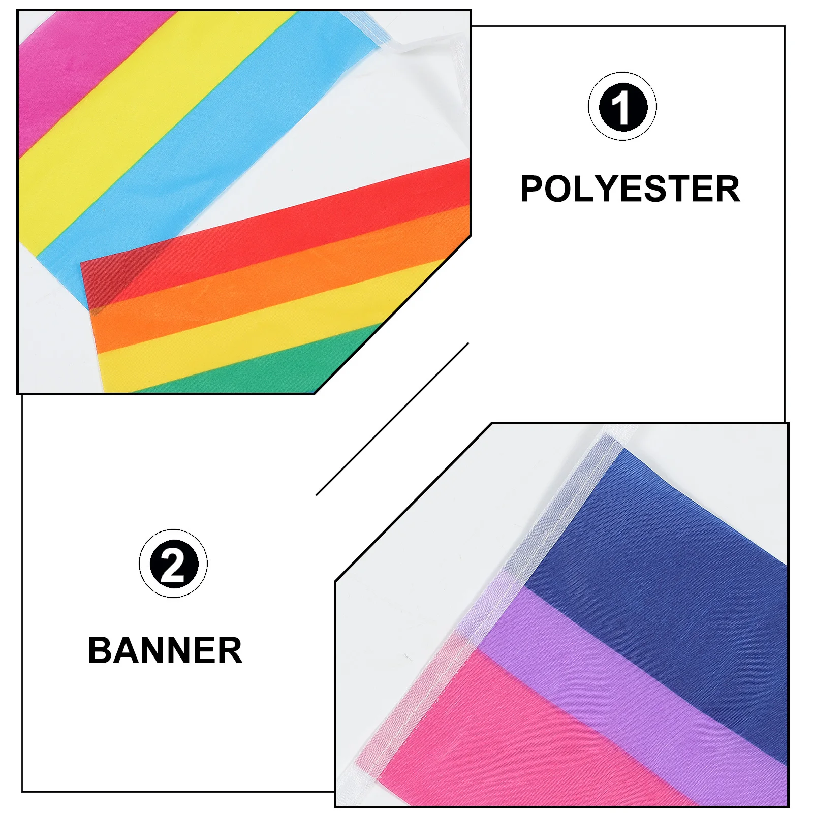 فخر سلسلة العلم قوس قزح الديكور لوازم الحفلات تصميم إبداعي بسيط جدار الباب نافذة السقف ديكور