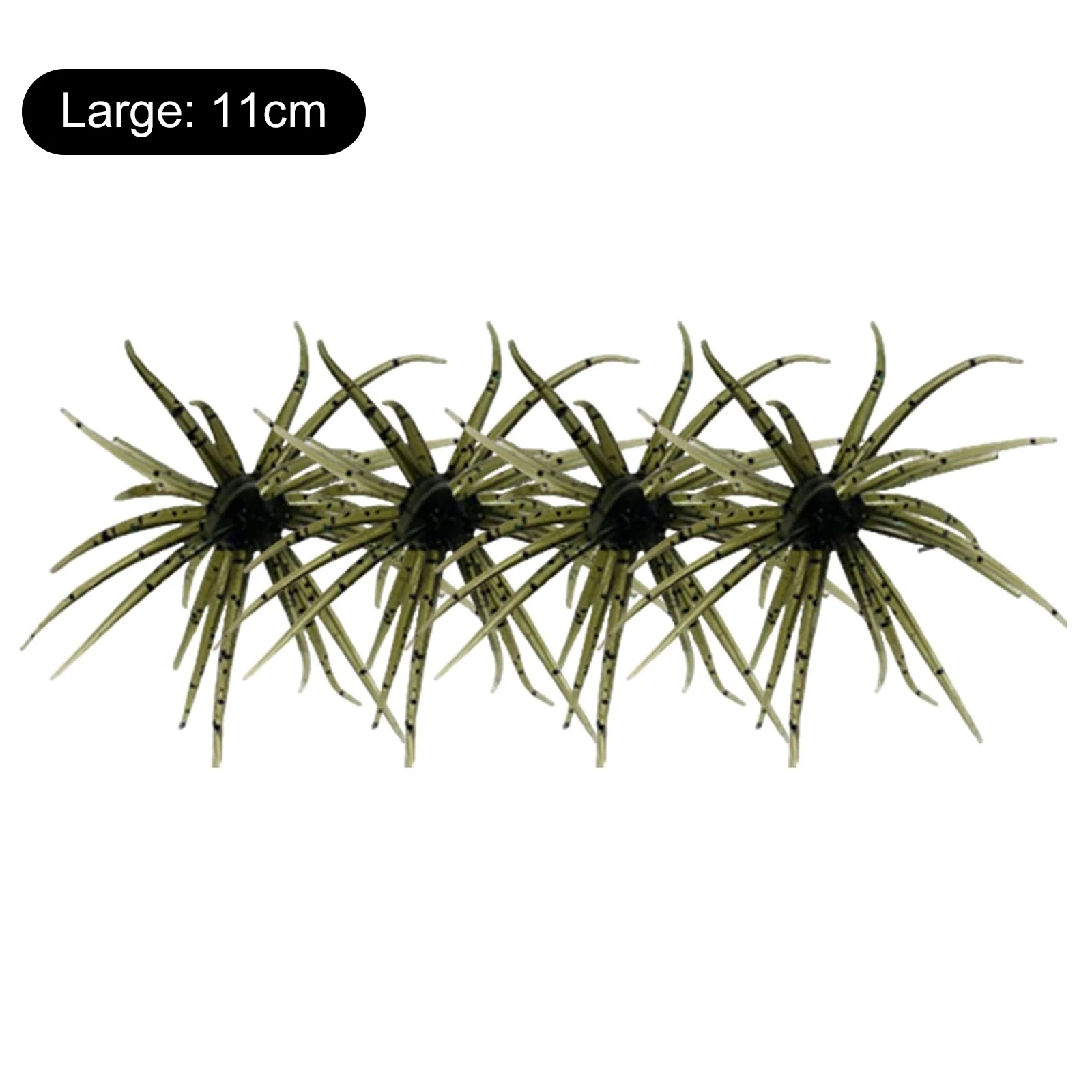 4pcs/Set Bionic Soft Worm TPE Lure Bait Anti Bite Simulated Sea Urchin Lures for Bass Fishing Drop Shot Saltwater Fishing Gear