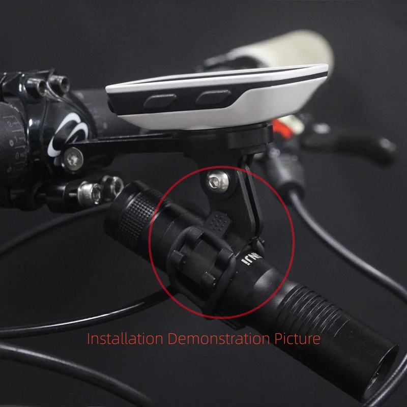 10pcs Bike Light Clamp Bicycle For Gopro Mount Lights Clip Flashlight Bracket Torch Lamp Holder Strap-style