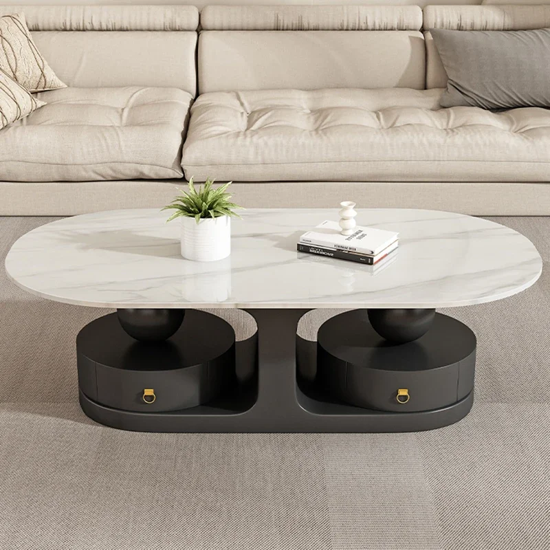 Aesthetic Simple Coffee Tables Modern White Modern Luxury Coffee Tables Glam Premium Table Basse De Salon Home Furniture