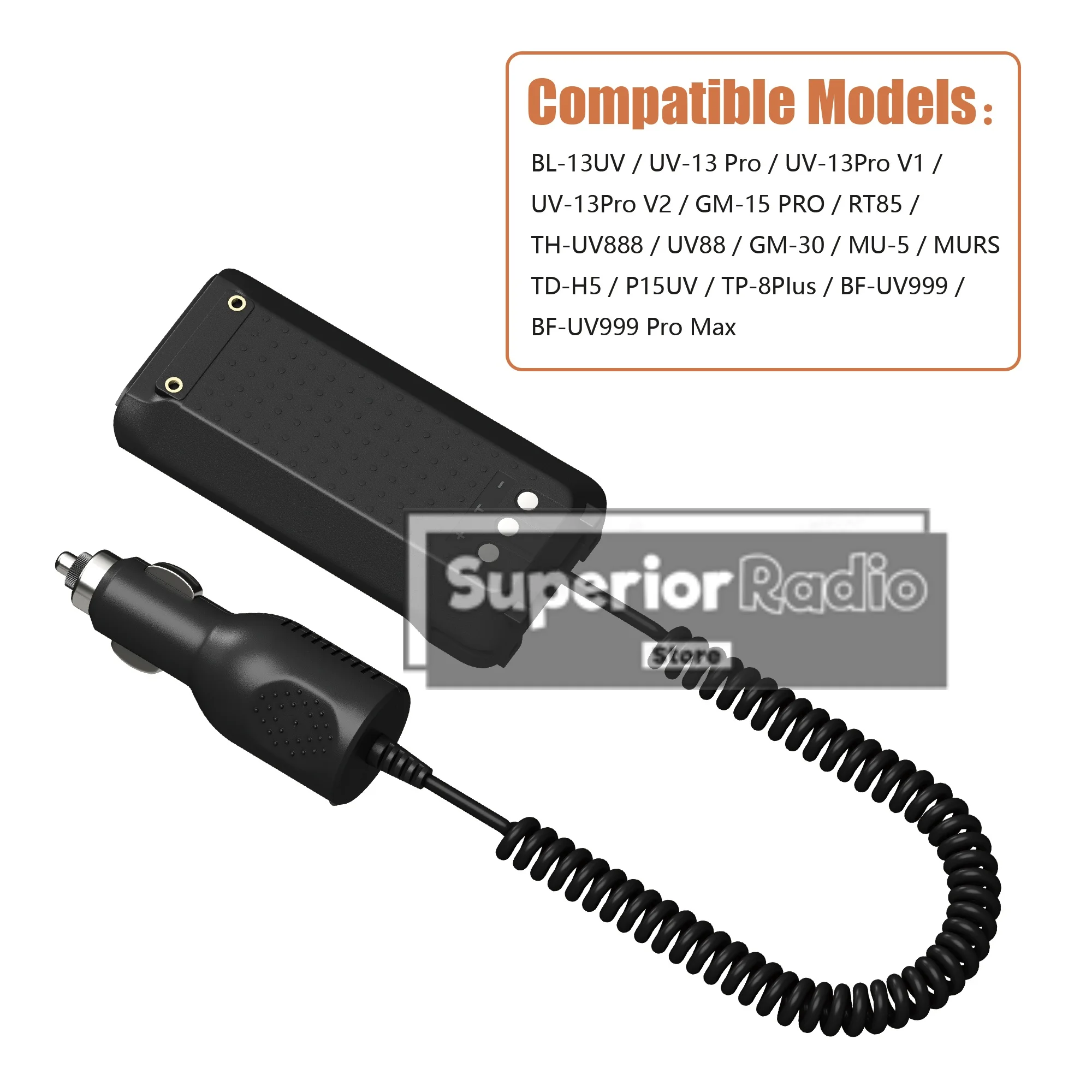 TH-UV888 TH-UV88 P15UV مزيل البطارية شاحن سيارة LB-75L ل RT85 TP-8PIus GM-15 PRO BF-UV999 UV-13 Pro V1 ملحقات الراديو
