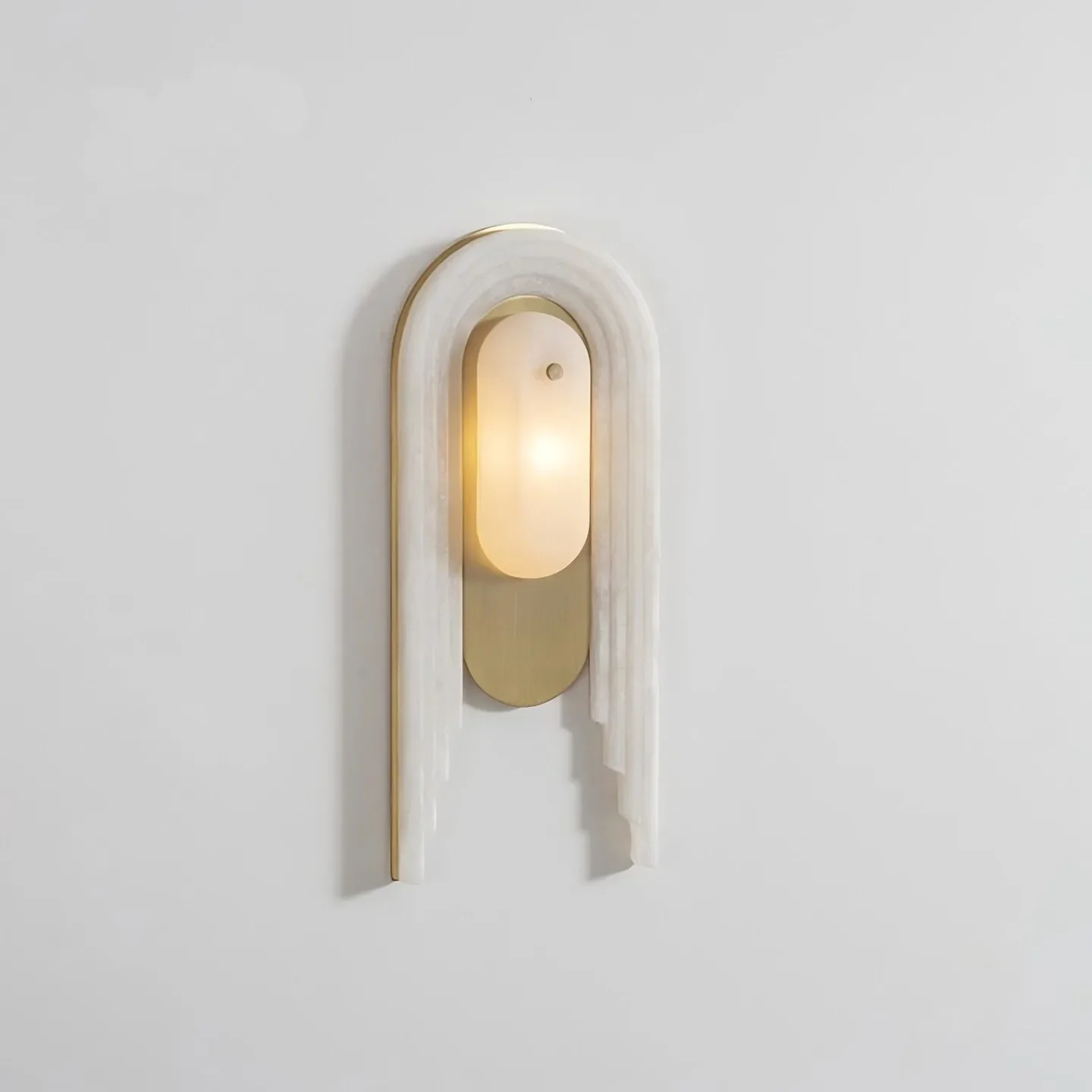Natural Alabaster Wall Sconce Lamps White Marble Bedside Wall Light For Bedroom Living Room Hallway Stairs Wall Decor Lights