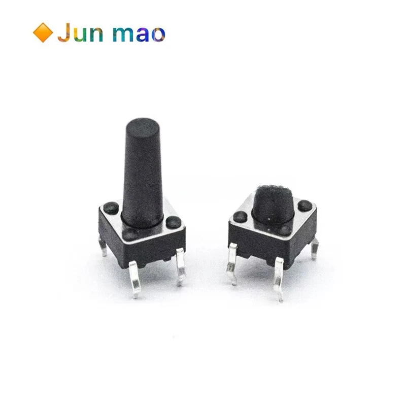 20/50PCS Micro switch button switch Touch switch button Induction cooker 4-pin vertical 6 * 6 * 5/6/7/8/9/10/22