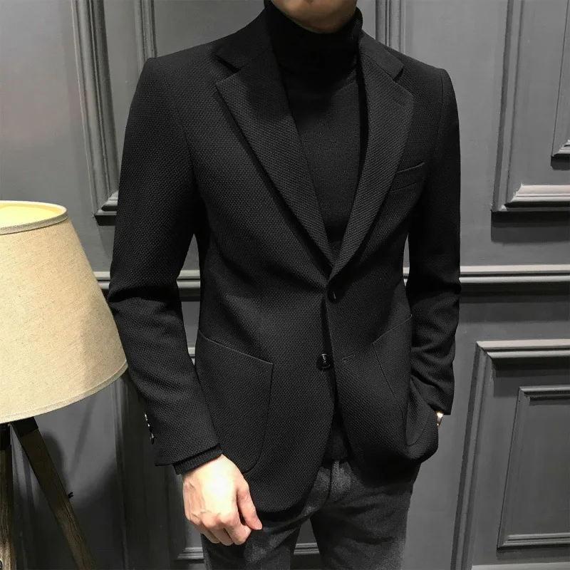 L825 handsome men's suit 2023 autumn new business fashion formal wear youth casual groom suit jacket