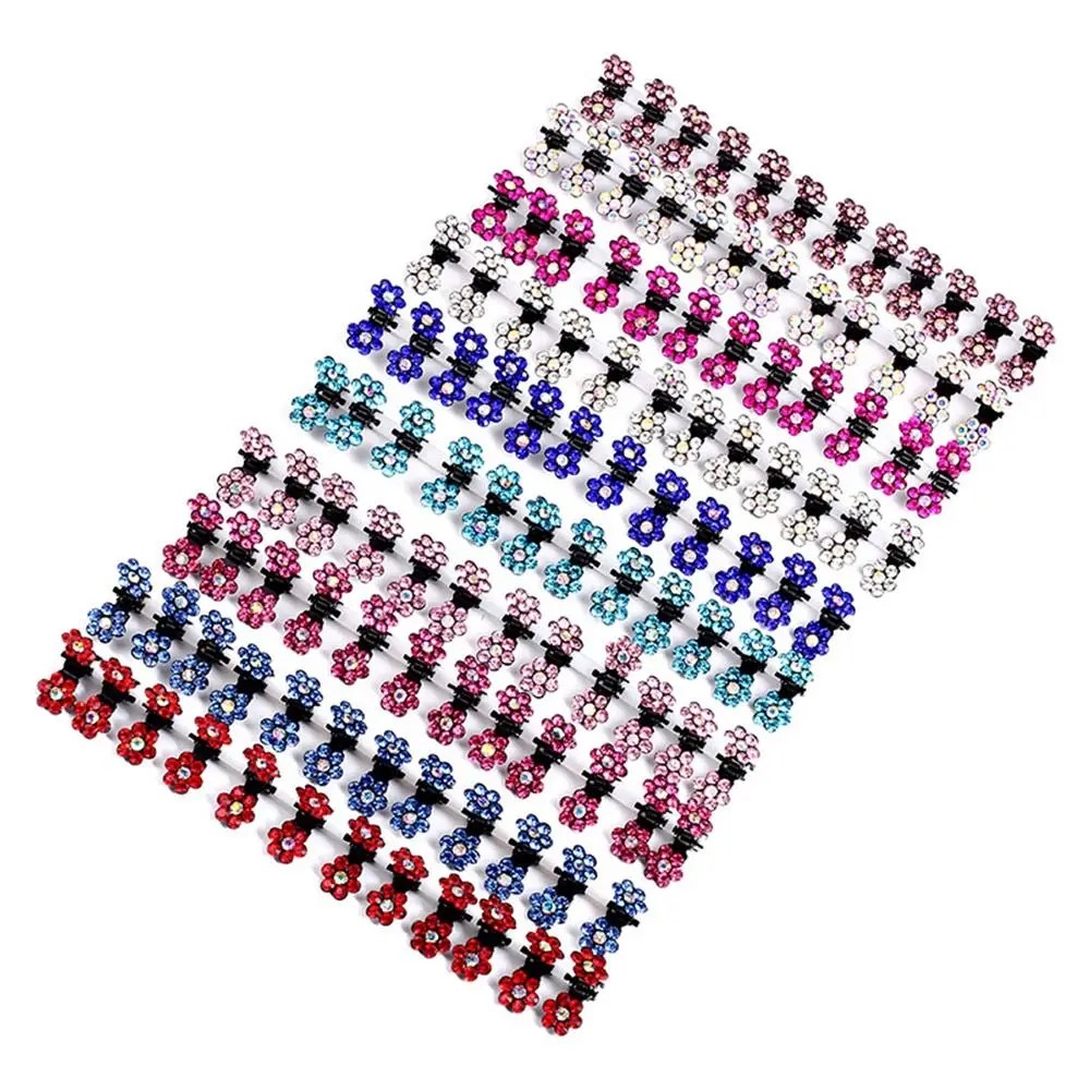 Cute Crystal Headwears Hairpin Claw Clip Clip Grip Headwear Mini Hair Claw